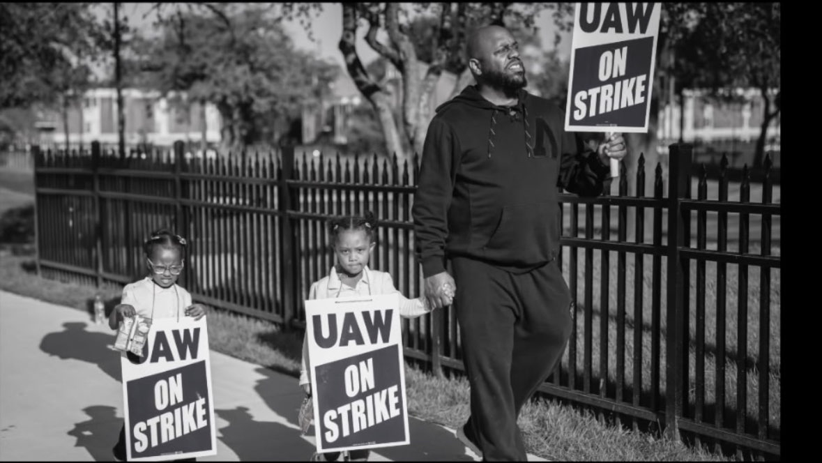 UAW strike solidarity with family