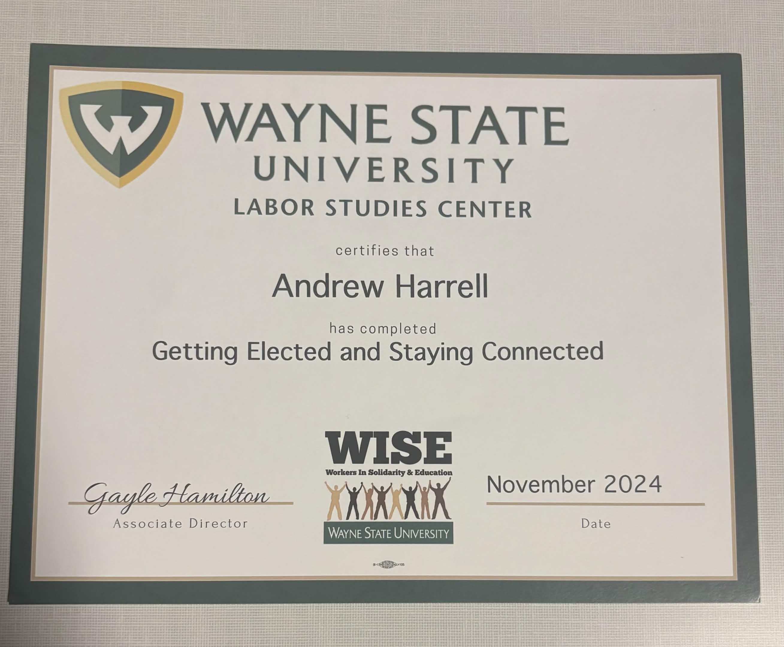UAW Leadership Development Certificate